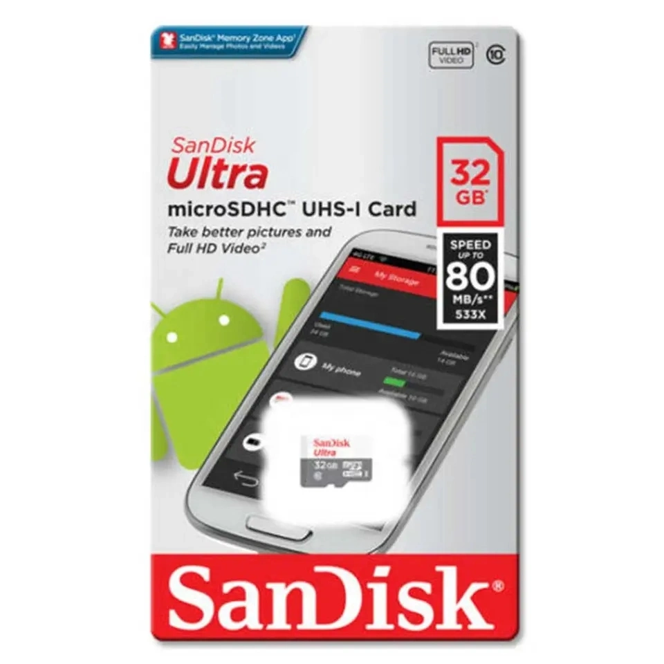 100% Authentic Sandisk Ultra Micro SD Card SDHC Class10 TF Card 8GB 16GB 32GB 64GB 128GB 256 GB 512GB Memory Card