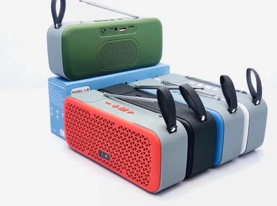 Manufacture L8 FM Radio Media Bluetooth Speaker MP3 Music Box Player Mini Portable Wireless Speaker
