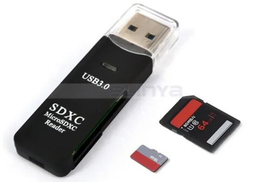 Super High Speed 2 in 1 SD SIM USB3.0 Card Reader Micro Sdxc TF T