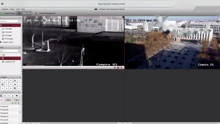 Dual Sensor PTZ Thermal Imaging Camera for Civil Security