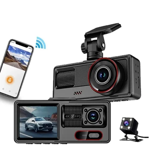 Hot Style Front / Inside / Rear Camera 2 Inch Screen Driving Recorder 