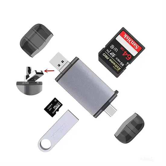 Micro SD Card Reader USB C USB 3.0 to Memory Card Reader Adapter for External Camera Photo SD SDHC Sdxc Microsd Uhs