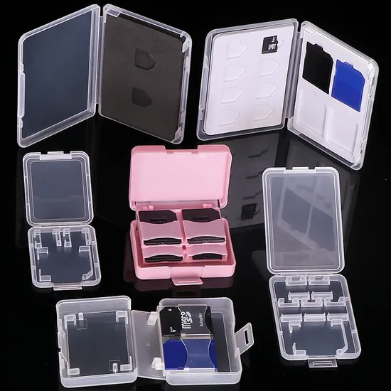 Sunshing Various Plastic TF/SD/CF/Xqd/Xd/Nm Card Storage Jewel Case for Micro Sdxc SDHC 