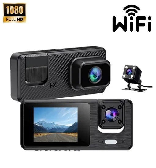 Best Selling Front / Inside / Rear Camera 2inch IPS Driving Recorder 